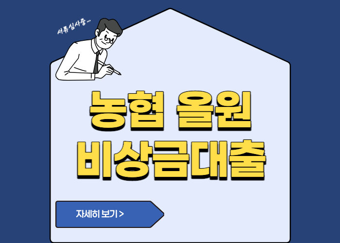 농협 올원 비상금대출