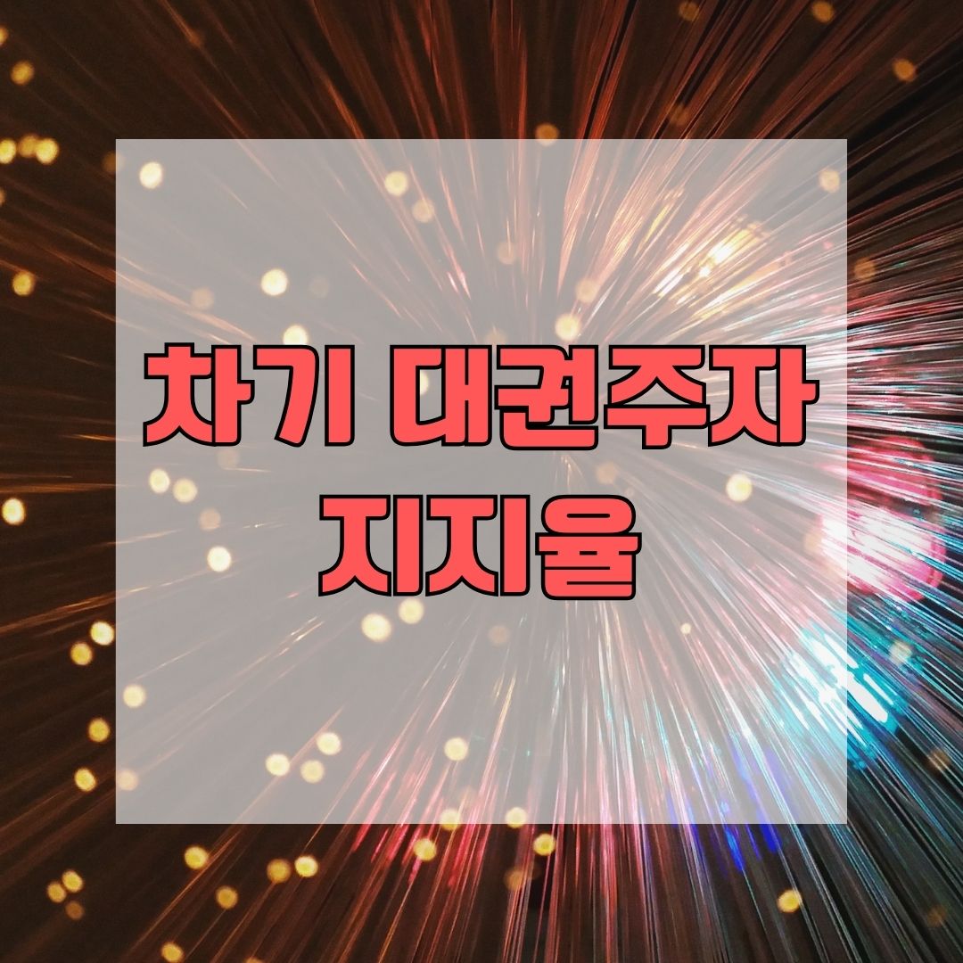 차기 대권주자 지지율