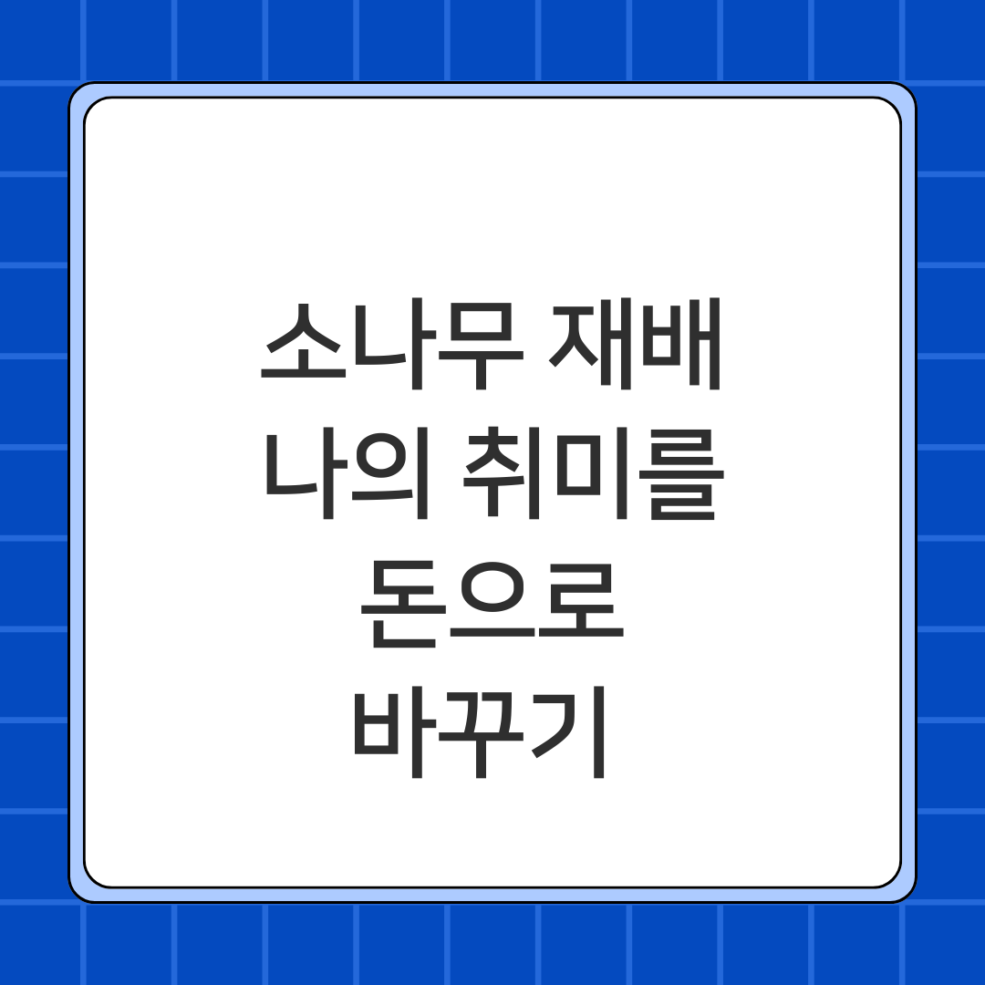 소나무 재배