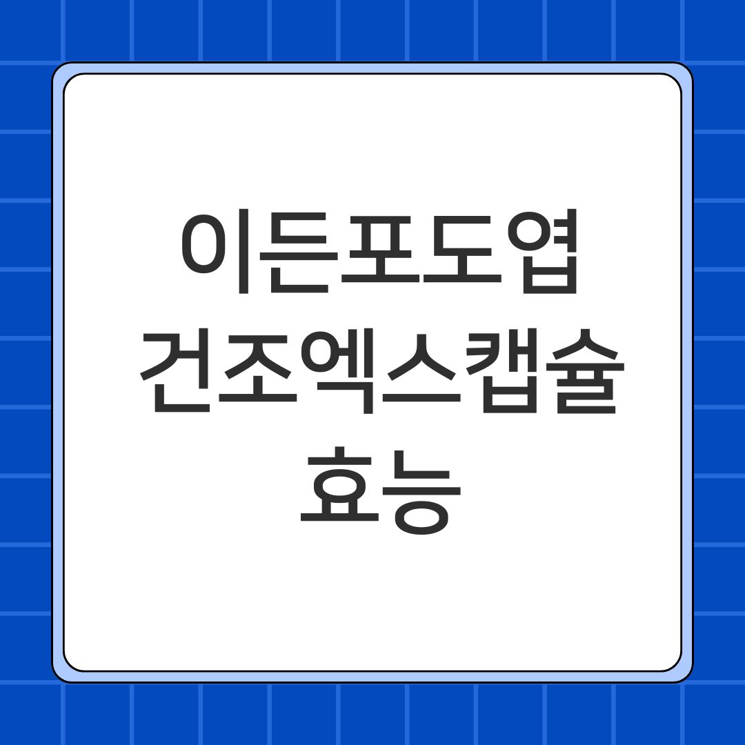 이든포도엽건조엑스캡슐 효능