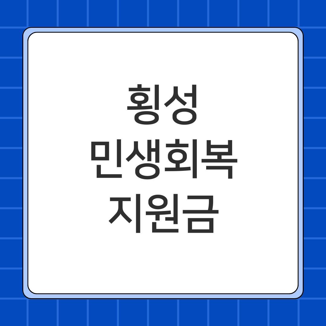 횡성 민생회복지원금