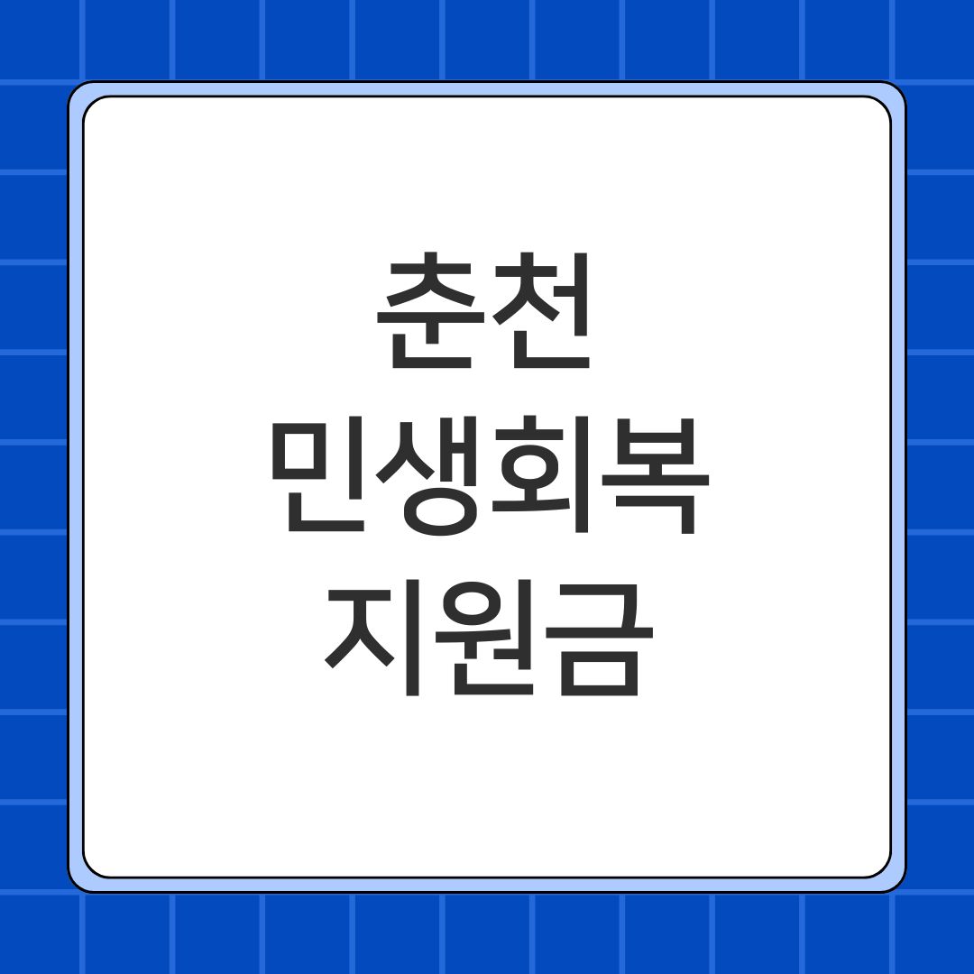 춘천 민생회복지원금